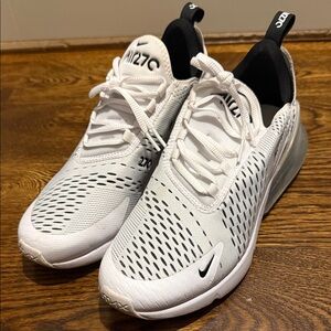Nike Air Max 270 White and Black Sneakers